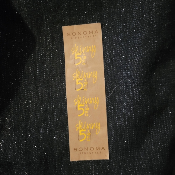 Sparkly Sonoma Denim Skinny Jeans, size 5 - Picture 4 of 6